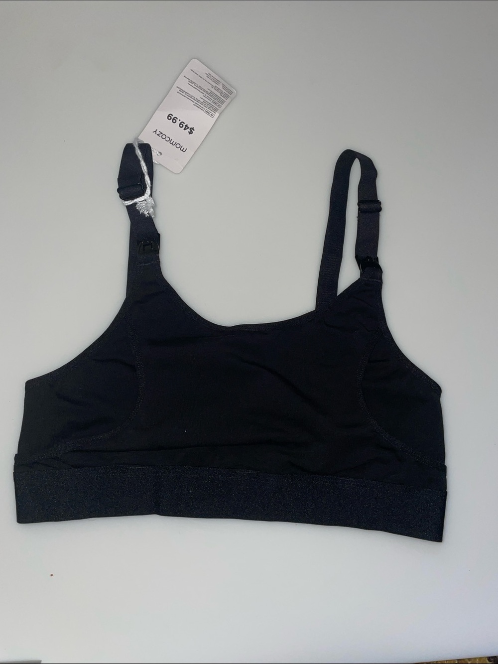 NWT Size S Maternity/Nursing Black Seamless Nursing Bra
